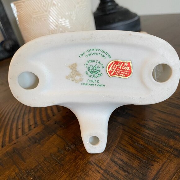 Lefton China hand painted The Christopher Collection 1983 oval photo holder - Picture 7 of 8